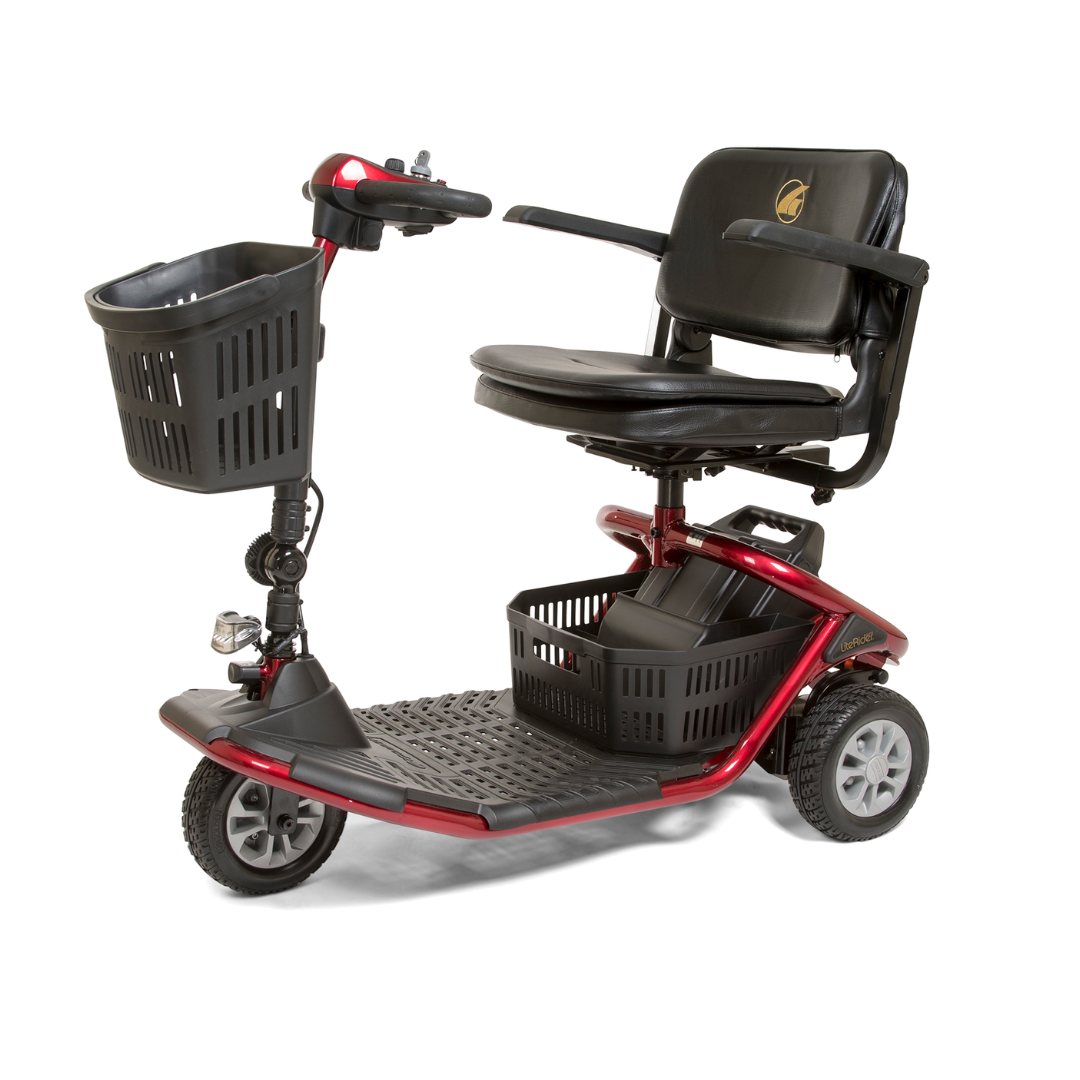 Golden Tech GL111D LiteRider Lightweight 3 Wheel Travel Scooters - Senior.com Scooters